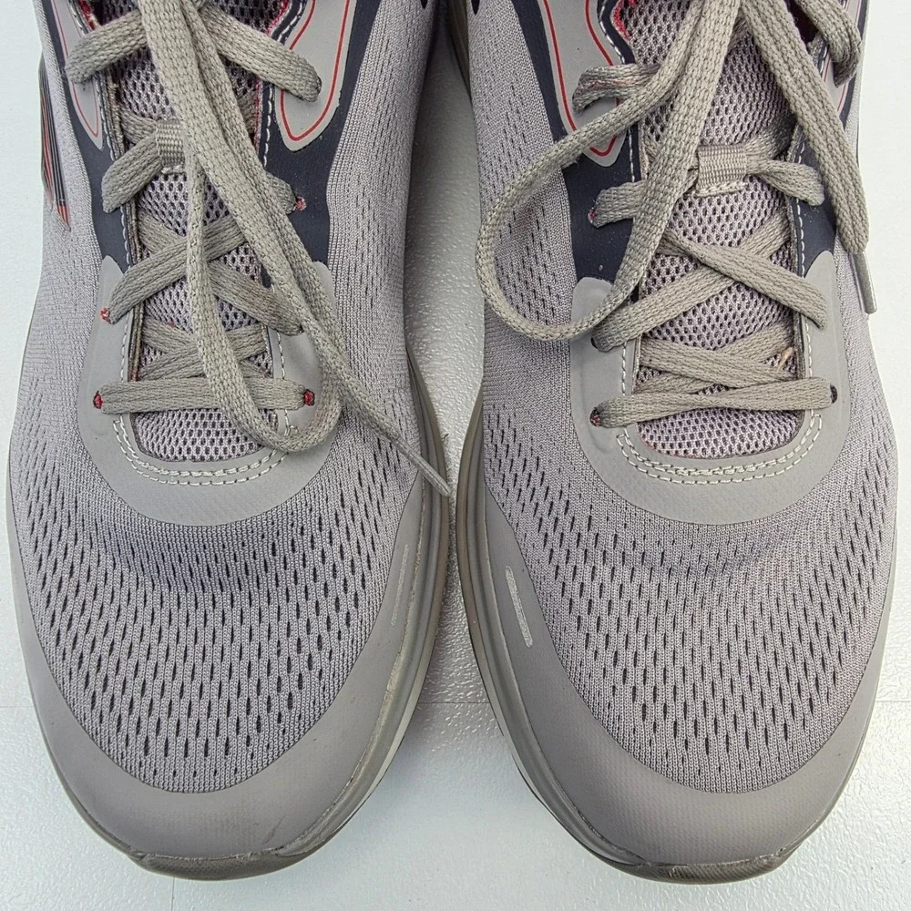 Skechers‎ Go Walk Mens Size 13 Grey Red Arch Fit Hyper Burst Athletic Shoes